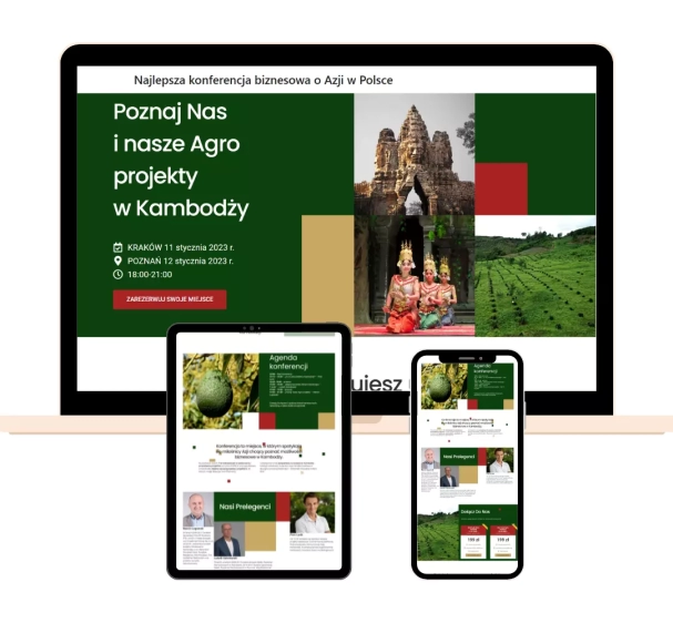 Projekt strony Moja Kambodża